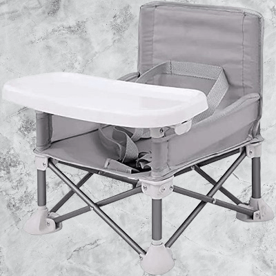 Chaise Pliante - BabyBoosterSeat™ - Gris - Bébé Promenade
