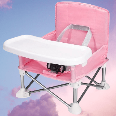Chaise Pliante - BabyBoosterSeat™ - Rose - Bébé Promenade